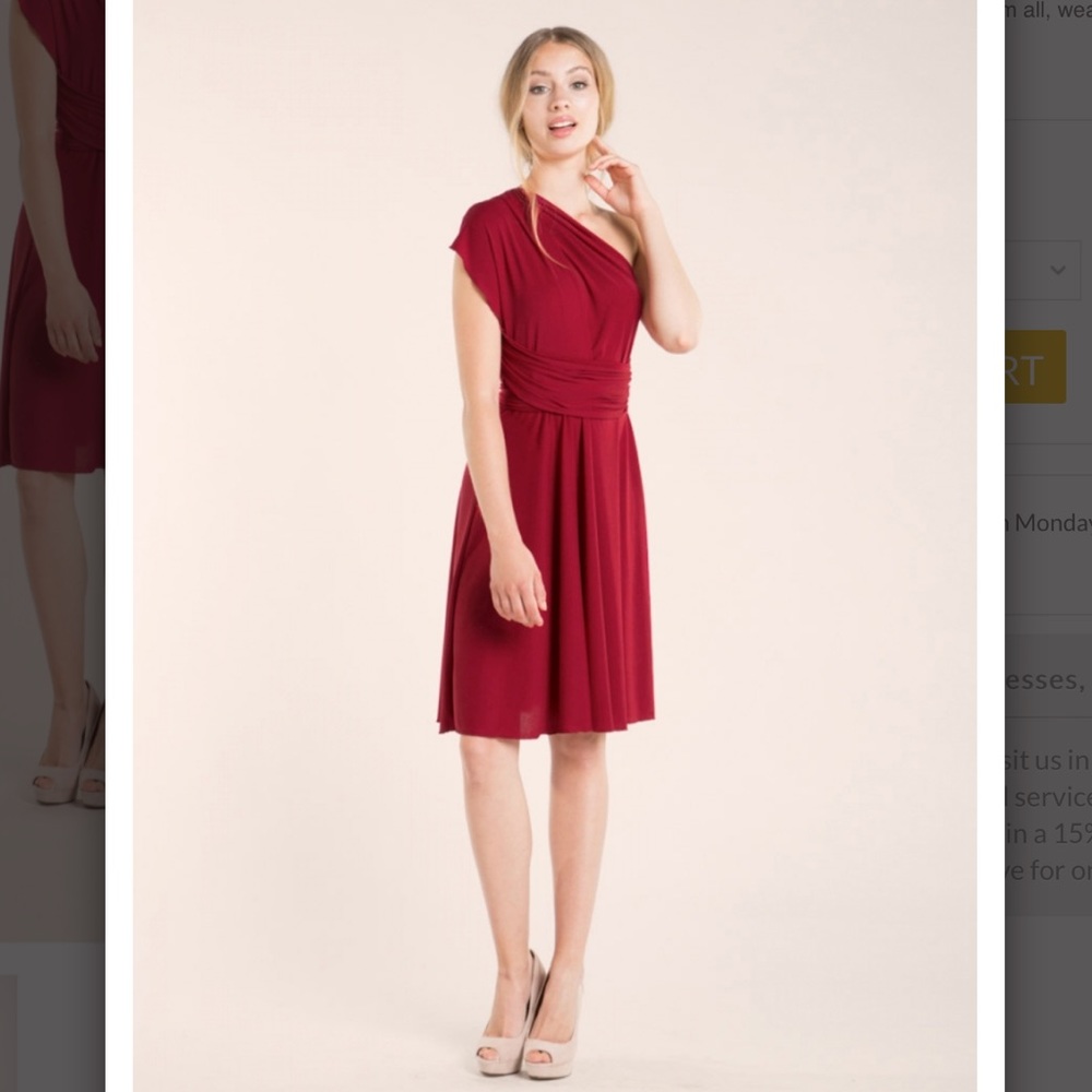 Red infinity dress